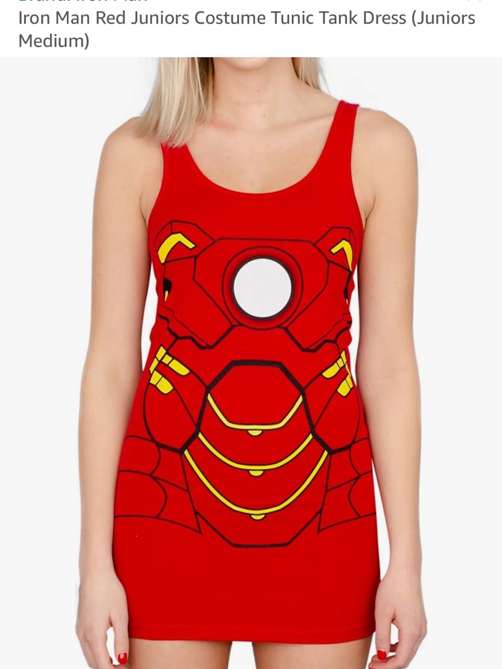 Marvel Red Iron Man Graphic Tunic Tank Dress